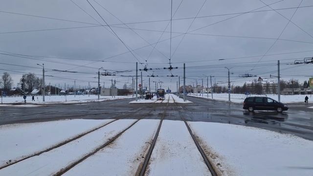 Витебский трамвай. Полный круг по второму маршруту. 8.02.2023 смотреть онлайн