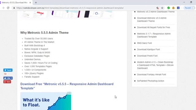 How to download Metronic v5.5.5 - Responsive Admin Dashboard Template смотреть онлайн