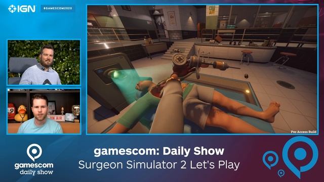 Surgeon Simulator 2 Let's Play With (Blurred) IRL Open-Heart Surgery Footage | gamescom 2020 смотреть онлайн