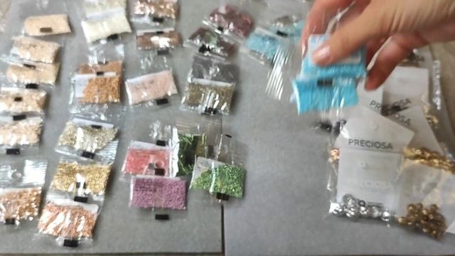 Обзор покупок в магазине Леонардо. Японский и чешский бисер. Чешские бусины. Июль 2022.