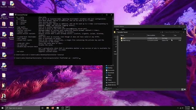 Making an Executable from a Pygame Game (PyInstaller) смотреть онлайн