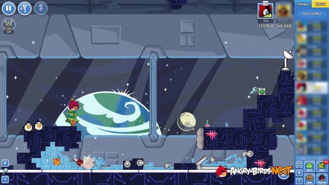 Angry Birds Friends Space Tournament Level 1 Week 199 Power Up Highscore Walkthrough смотреть онлайн