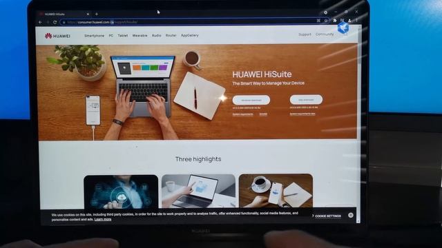 Connect Huawei device to computer through wireless network via Hisuite смотреть онлайн