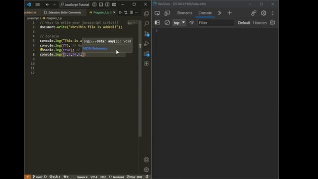NodeJS Installation, console log and document write!! | #2 смотреть онлайн
