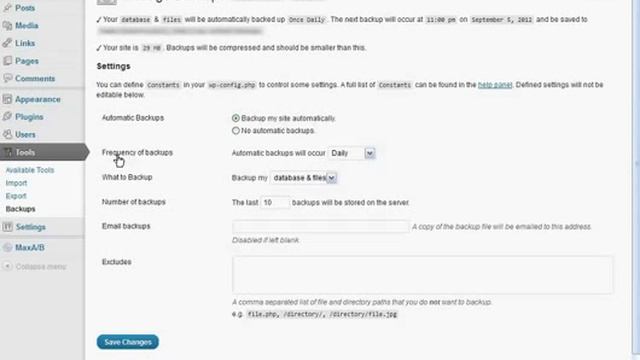 Free WordPress BackUp Plugin - How To Video смотреть онлайн
