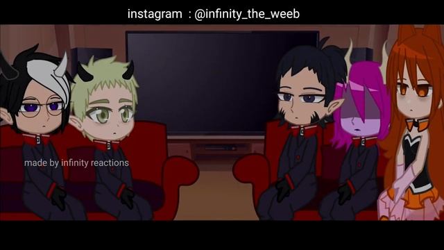 welcome to demon school iruma kun || student council react || infinity reactions смотреть онлайн