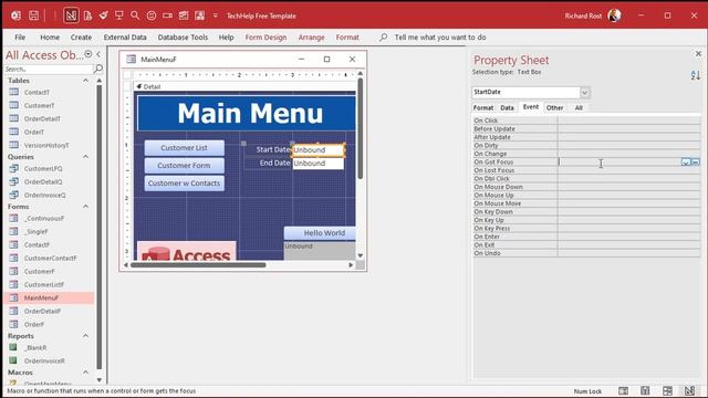 How to Open the Date Picker Automatically When You Click on a Field or Tab to it in Microsoft Acces смотреть онлайн