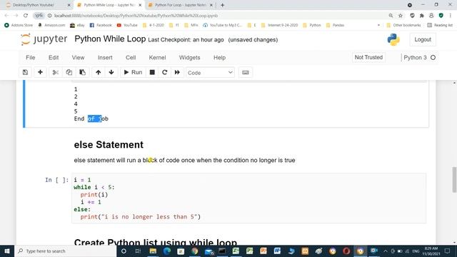 Python Beginners Tutorial - Python Iteration using while loop смотреть онлайн