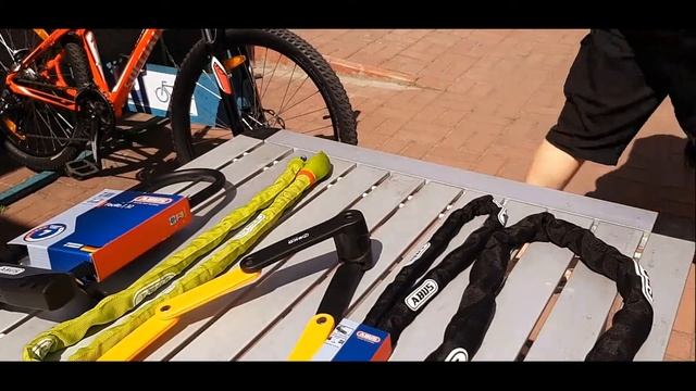 Система защиты ABUS против базового велозамка-тросика смотреть онлайн