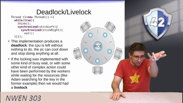 NWEN303 Lect9: Race conditions, Deadlock and Livelock смотреть онлайн