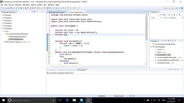Java Lock vs Reentrant Lock example | Java Multithreading Lock Vs reentrantLock смотреть онлайн