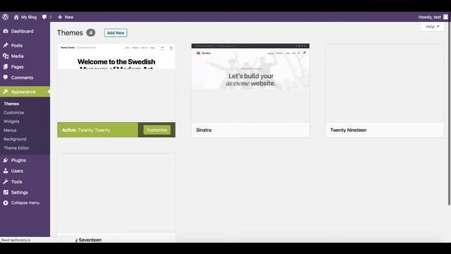 WordPress admin dashboard overview смотреть онлайн