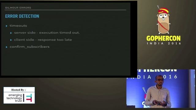 Gophercon India 2016 - Addressing Microservices architecture patterns with Gilmour by Piyush Verma смотреть онлайн