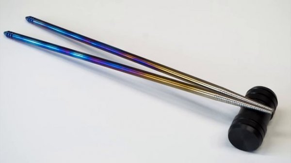 Why is Titanium so COLORFUL？ - Making⧸Anodizing Titanium Chopsticks [O2RaIJhZ81I]