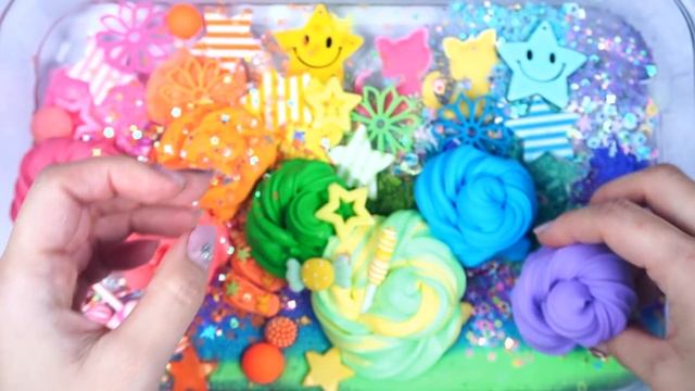 Cat Rainbow Slime Mixing Makeup, Eyeshadow Random into slime #Satisfying#slimevideo #ASMR #슬라임 смотреть онлайн