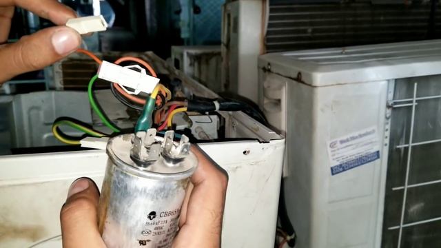 How to Do AC Outdoor Compressor and Fan Connection With Combine Capacitor | Fully4world смотреть онлайн