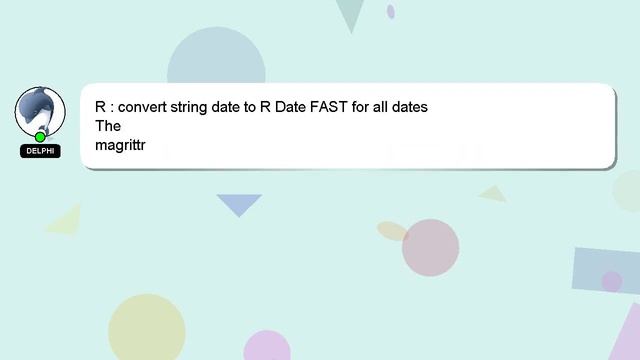 R : convert string date to R Date FAST for all dates смотреть онлайн