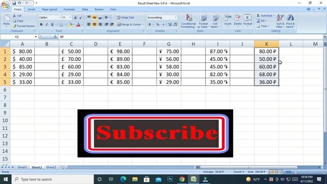 how to add Dollar sign Excel -Euro sign ad in Excel- any currency sign add Excel #mct смотреть онлайн