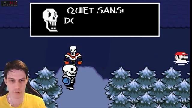 Г0ЛЫЙ МАРИО В UNDERTALE - СУПЕР УГАР ! - Mariotale - If Mario was in...Undertale. - Реакция смотреть онлайн