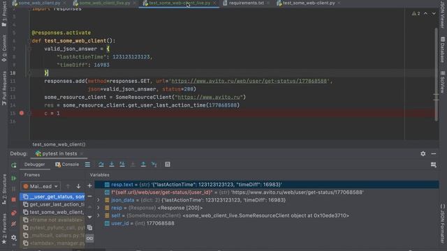 ТЕСТИРУЕМ WEB-CLIENT С ПОМОЩЬЮ PYTEST И RESPONSES смотреть онлайн