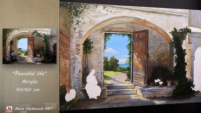 Summer Landscape Painting | Acrylic Painting 