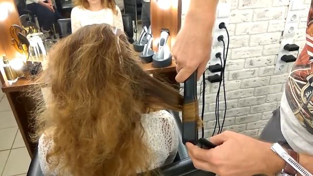 Прикорневой объем с помощью утюга гофре смотреть онлайн