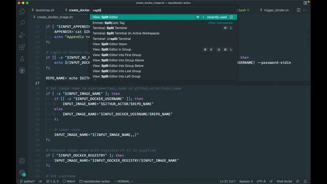 Porting bash to python on repo2docker-action смотреть онлайн