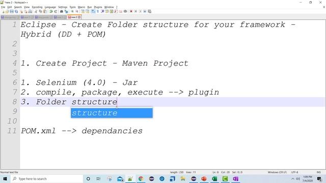 Selenium Framework - Basic- 4. Create folder structure for Hybrid Framework смотреть онлайн