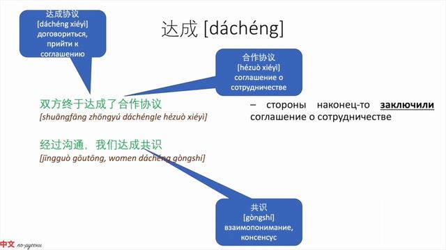 В чем разница? 达到 VS 达成 HSK 6 смотреть онлайн