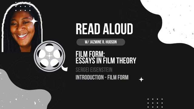 READ ALOUD w/Jazmine R. Hudson - Introduction - Film Form смотреть онлайн