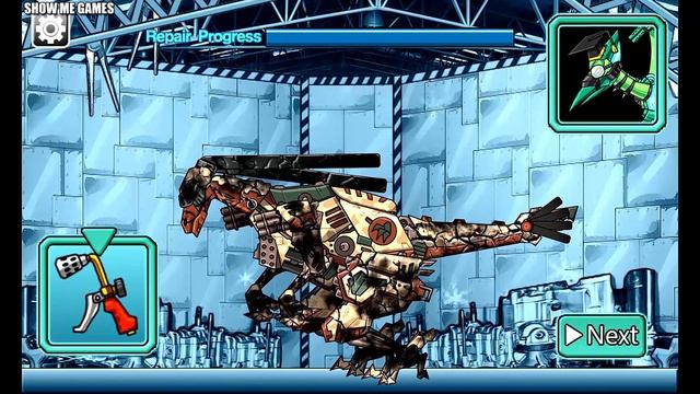 Repair Dino Robot Corps - Galimimus + Megalosaurus + Compsognathus + Deep Plesio + Spinosaurus смотреть онлайн