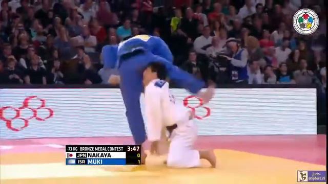 Judo 2016 Grand Slam Paris: Nakaya (JPN) - Muki (ISR) [-73kg] bronze смотреть онлайн