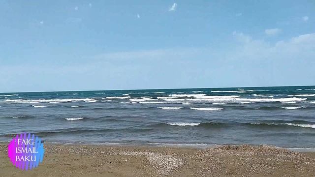 Бакинский пляж на Каспии в Шувеланах