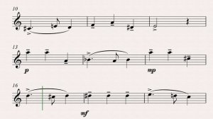 Глюк "Хор фурий" из оперы "Орфей и Эвридика" - видео-минусовка и ноты для саксофона-альта, темп 80