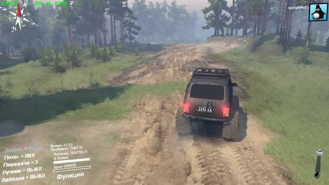 Spintires - NIVA Offroad (BigFoot) Mod, Нива 21213 4х4 Бигфут, тестдрайв по грязи
