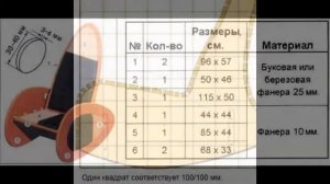 Лекало для кресла качалки