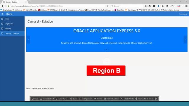 KIÚ- Demo Región de Tipo Carousel Oracle APEX 5.0 смотреть онлайн