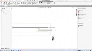 14 Добавление наружной резьбы в деталях SolidWorks и на сборочных чертежах