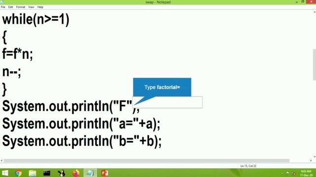 Factorial calculation in java | while loop смотреть онлайн