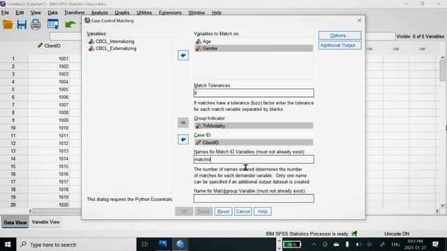 Case-Control Matching | SPSS смотреть онлайн