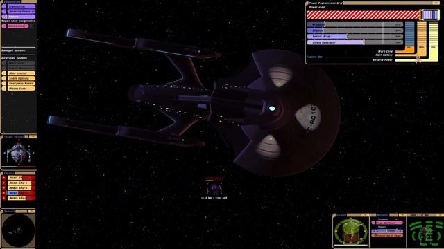 USS Titan-A ESCAPES From DOMINION - Star Trek Ship Battles - Bridge Commander смотреть онлайн
