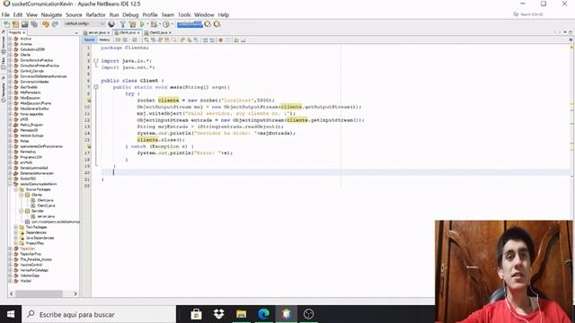 Practica - Sockets - Java Cliente / Servidor смотреть онлайн
