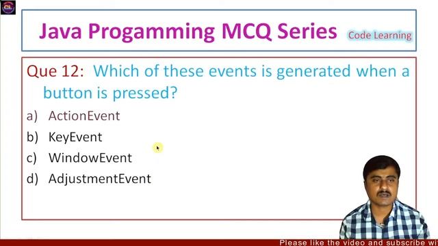 Java Programming MCQ Lecture 7|Event MCQ | Swing MCQ |Java mcq |Core Java MCQ |Code Learning смотреть онлайн