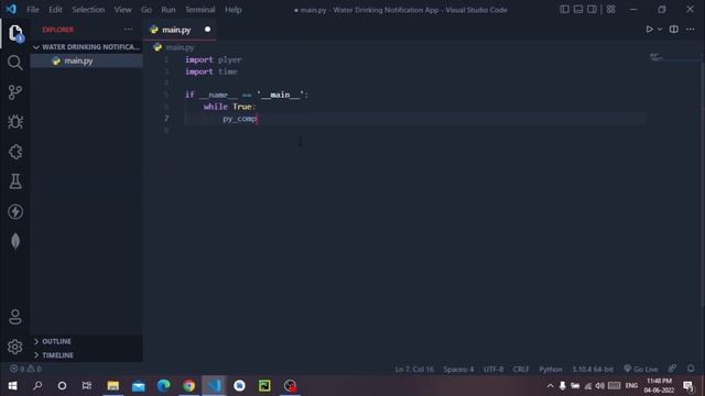 I Created a Drink Water Notification Reminder App in Python Using Plyer | Cool Py смотреть онлайн