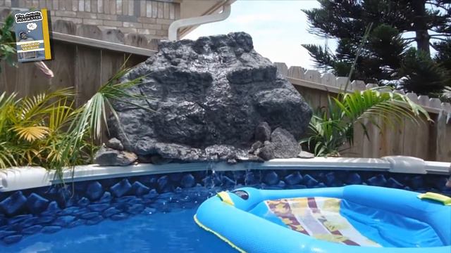 Rock waterfall - Semi above ground pool смотреть онлайн