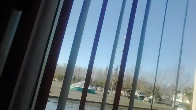 Мммм... едим пиццу в кафе 