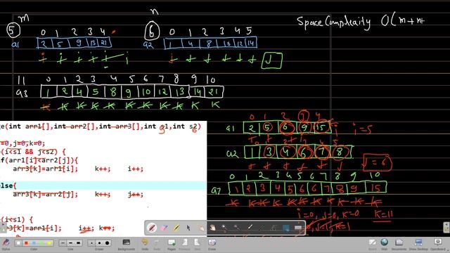 time and space complexity of merging two sorted arrays смотреть онлайн