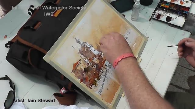 Iain Stewart Watercolor Painting Demonstration  (real-time Version) Watercolour Demo
