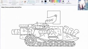 Как Нарисовать Танк Смесь Монстров Дора + Ратте + Карл + Кв-44