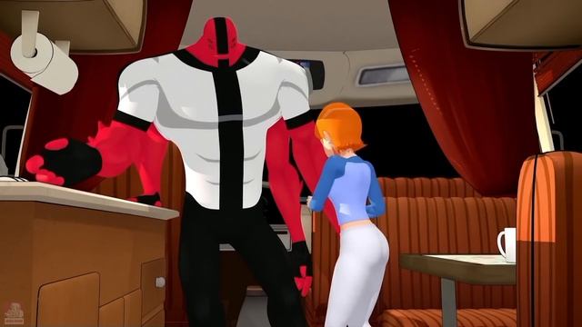 Gwen really likes alien's d...?! Gwen X Fourarms(Ben 10 parody) смотреть онлайн